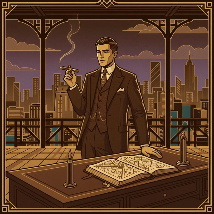 The Cartographer: A desk or a porch, with a pen within reach.