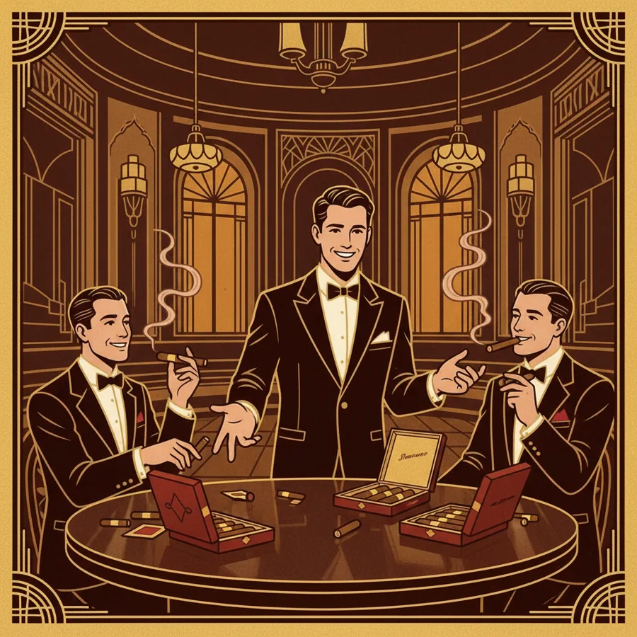 The Showman: Cigars for the whole table, whatever's open.