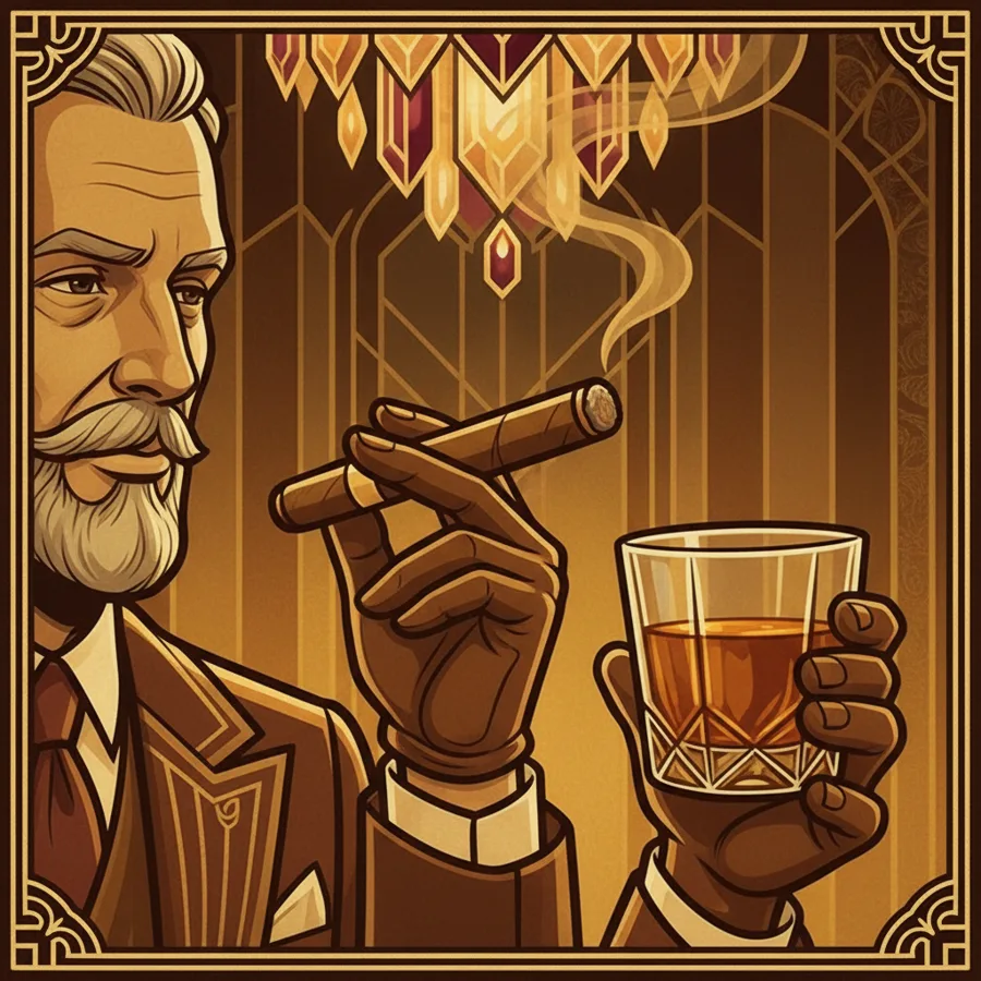The Patron: A toast and a story, then the first light.