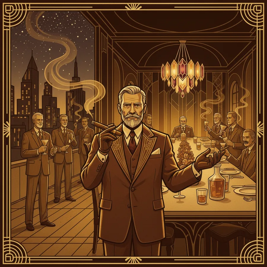 The Patron: A long dinner that moves out to the terrace.