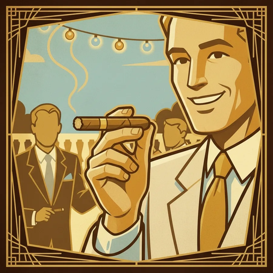 The Toastmaster: A toast, then a round of cigars.